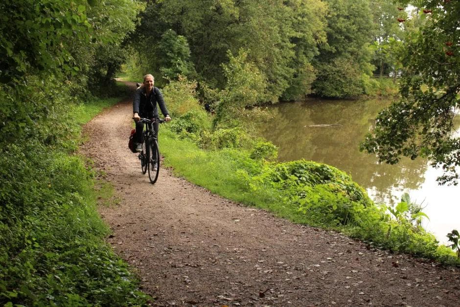 Grønne sykkelruter, Nedre Glomma: Glommastiens vestside, Bjørnengveien – Tolbodbrygga