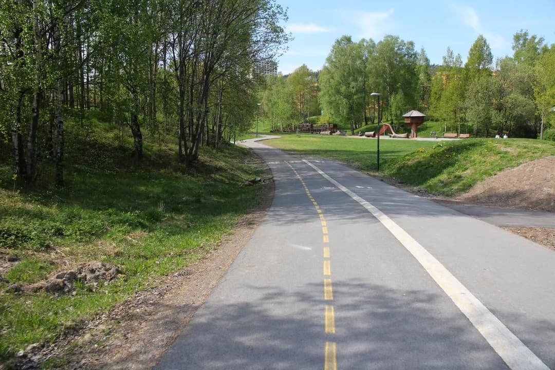 Grønne Sykkelruter, Oslo: Veitvet – Vollebekk – Økern
