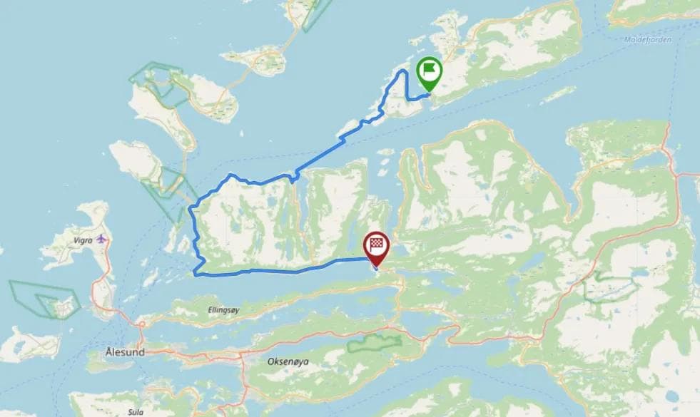 Midsund_Tennfjord kart